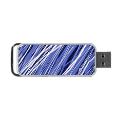 Blue Elegant Pattern Portable Usb Flash (one Side) by Valentinaart