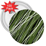 Green decorative pattern 3  Buttons (100 pack)  Front