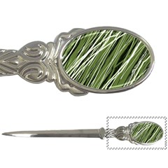Green Decorative Pattern Letter Openers by Valentinaart