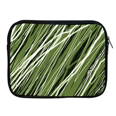 Green Decorative Pattern Apple Ipad 2/3/4 Zipper Cases by Valentinaart