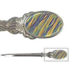 Blue And Yellow Van Gogh Pattern Letter Openers by Valentinaart