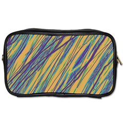 Blue And Yellow Van Gogh Pattern Toiletries Bags 2-side by Valentinaart