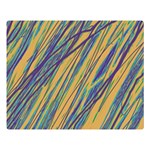 Blue and yellow Van Gogh pattern Double Sided Flano Blanket (Large)  Blanket Back