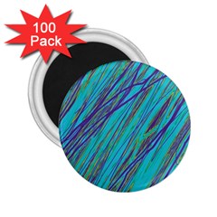 Blue Pattern 2 25  Magnets (100 Pack)  by Valentinaart