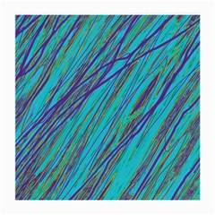 Blue Pattern Medium Glasses Cloth (2-side) by Valentinaart