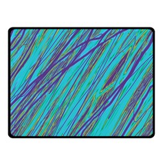 Blue Pattern Fleece Blanket (small) by Valentinaart