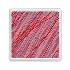Pink And Red Decorative Pattern Memory Card Reader (square)  by Valentinaart