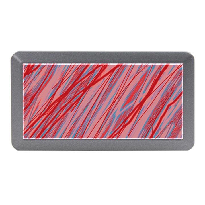 Pink and red decorative pattern Memory Card Reader (Mini)