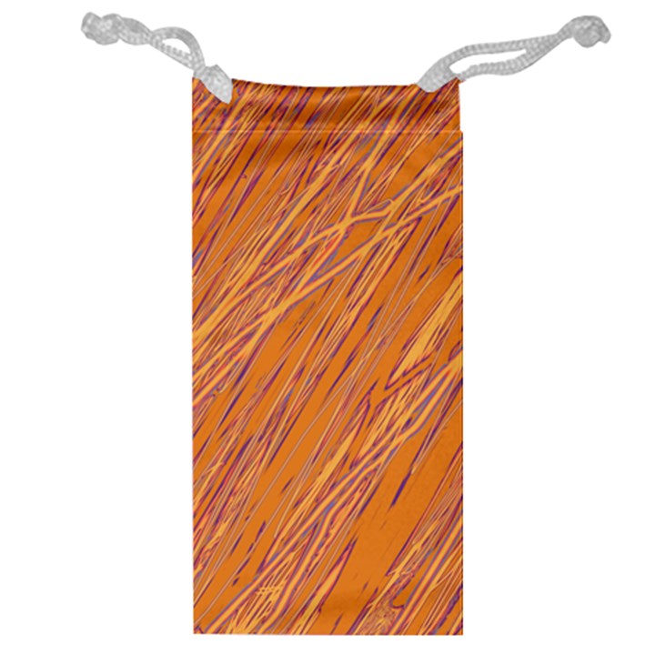 Orange pattern Jewelry Bags