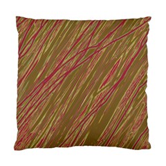 Brown Elegant Pattern Standard Cushion Case (two Sides) by Valentinaart