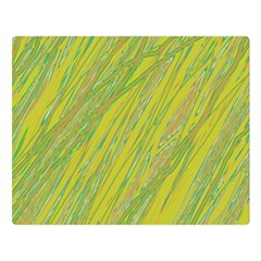 Green And Yellow Van Gogh Pattern Double Sided Flano Blanket (large)  by Valentinaart