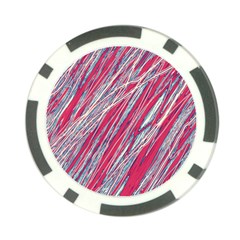 Purple Decorative Pattern Poker Chip Card Guards by Valentinaart