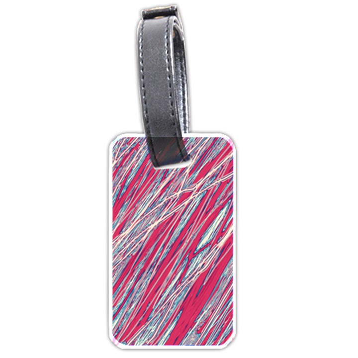 Purple decorative pattern Luggage Tags (One Side) 