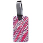 Purple decorative pattern Luggage Tags (Two Sides) Back