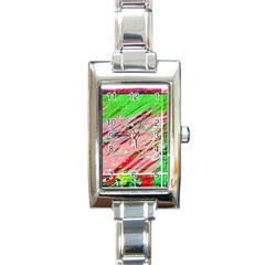 Colorful pattern Rectangle Italian Charm Watch