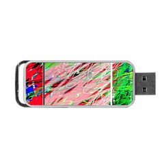 Colorful Pattern Portable Usb Flash (one Side) by Valentinaart