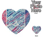 Colorful pattern Multi-purpose Cards (Heart)  Front 2