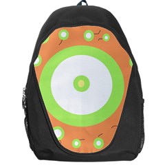 Green And Orange Design Backpack Bag