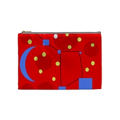 Red Sky Cosmetic Bag (medium)  by Valentinaart