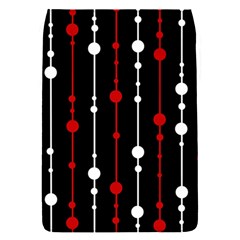 Red Black And White Pattern Flap Covers (s)  by Valentinaart