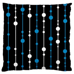 Blue, White And Black Pattern Standard Flano Cushion Case (one Side) by Valentinaart