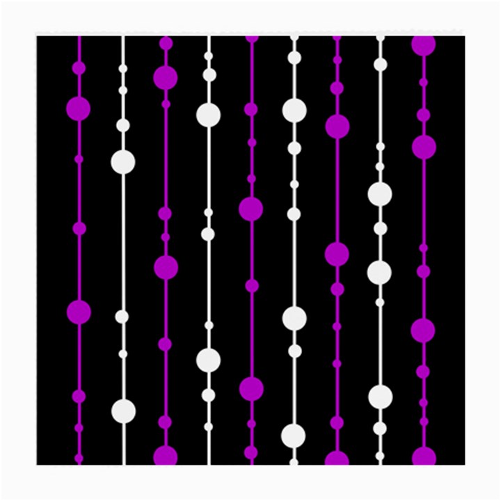 Purple, black and white pattern Medium Glasses Cloth (2-Side)