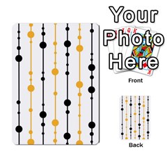 Yellow, Black And White Pattern Multi-purpose Cards (rectangle)  by Valentinaart