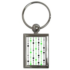 Green Pattern Key Chains (rectangle)  by Valentinaart