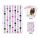 Magenta, black and white pattern Playing Card Back