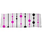 Magenta, black and white pattern Body Pillow Case Dakimakura (Two Sides) Back