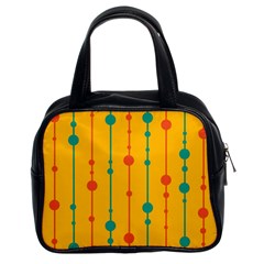 Yellow, Green And Red Pattern Classic Handbags (2 Sides) by Valentinaart