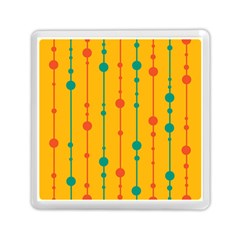 Yellow, Green And Red Pattern Memory Card Reader (square)  by Valentinaart