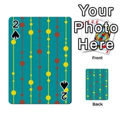 Green, Yellow And Red Pattern Playing Cards 54 Designs 