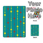 Green, yellow and red pattern Multi-purpose Cards (Rectangle)  Front 10