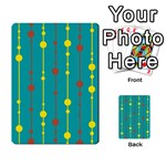 Green, yellow and red pattern Multi-purpose Cards (Rectangle)  Back 27
