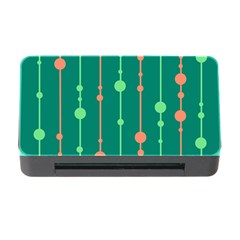 Green Pattern Memory Card Reader With Cf by Valentinaart