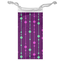 Purple and green pattern Jewelry Bags