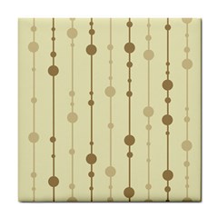 Brown Pattern Tile Coasters