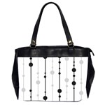 Black and white elegant pattern Office Handbags (2 Sides)  Front