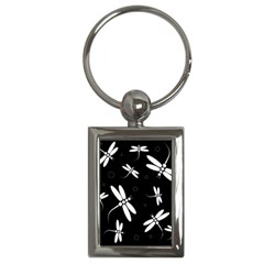 Dragonflies Pattern Key Chains (rectangle)  by Valentinaart