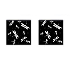 Dragonflies Pattern Cufflinks (square) by Valentinaart