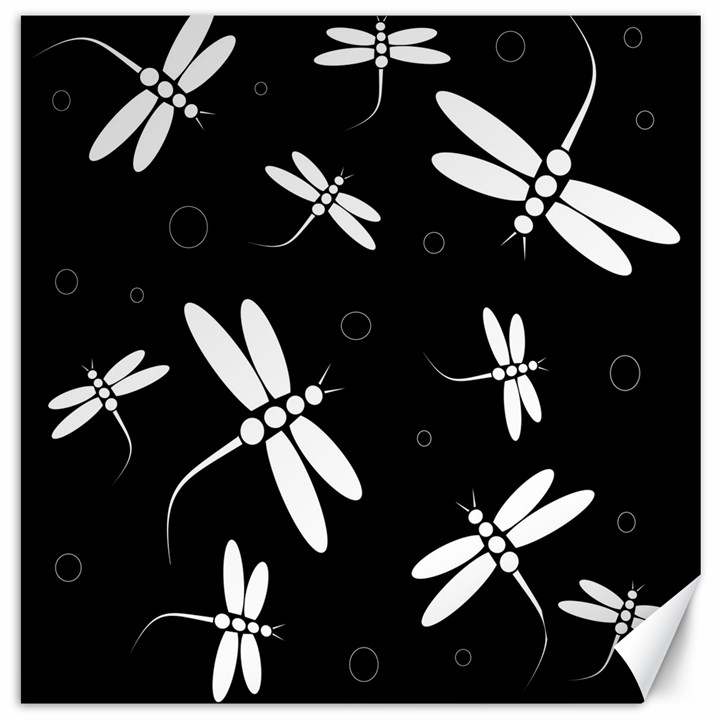 Dragonflies pattern Canvas 20  x 20  