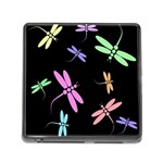 Pastel dragonflies Memory Card Reader (Square) Front