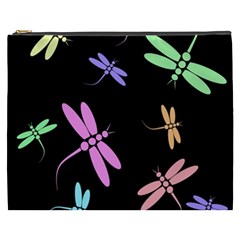 Pastel Dragonflies Cosmetic Bag (xxxl)  by Valentinaart