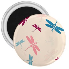 Pastel Dragonflies  3  Magnets