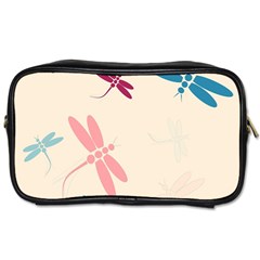 Pastel Dragonflies  Toiletries Bags by Valentinaart