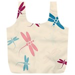 Pastel dragonflies  Full Print Recycle Bags (L)  Front