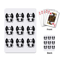 Black And White Fireflies Patten Playing Card by Valentinaart