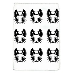 Black And White Fireflies Patten Flap Covers (l)  by Valentinaart