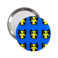 Yellow and blue firefies 2.25  Handbag Mirrors